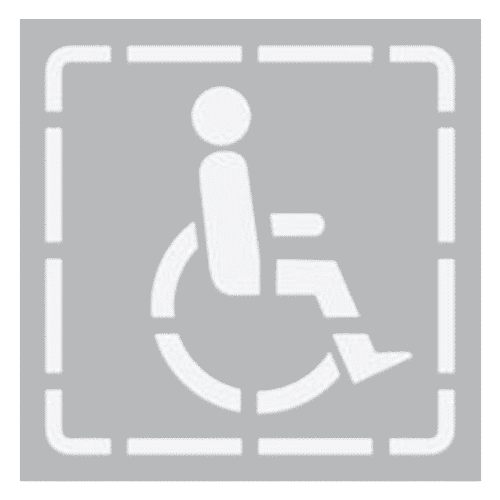 Шаблон(трафарет)  для разметки парковки для инвалидов