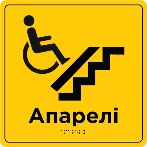 Апарелі, доступність, інвалідні візки, шрифт Брайля, інклюзивність, приміщення, громадські будівлі, школи, лікарні.